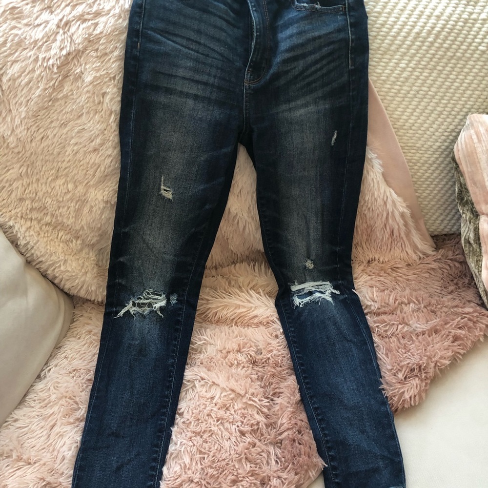 American Eagle den distressed jeans super stretch